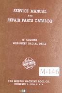 Morris-Morris 9\" Column Mor-Speed Radial Drill Service & Parts List Manual-9\" Column-01